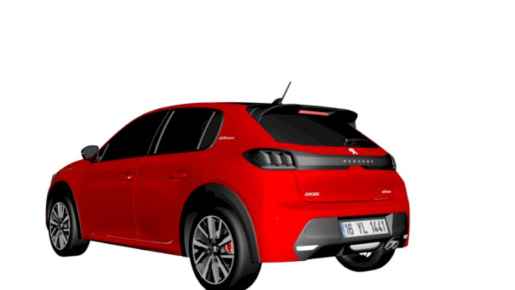 2020 Peugeot 208 3D Model